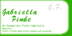 gabriella pinke business card